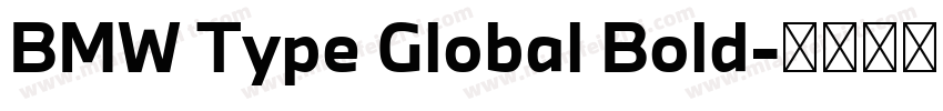 BMW Type Global Bold字体转换